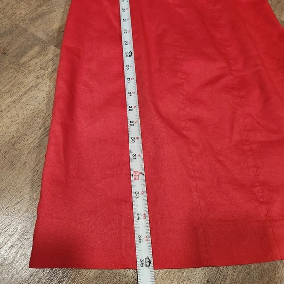 Elie Tahari Lucetta V neck red dress - Picture 10 of 12